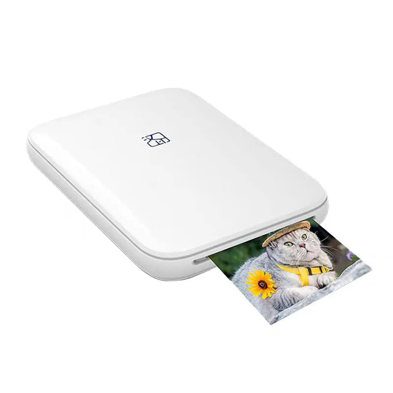 Portable mini color photo printer that fits in your pocket, perfect for printing photos directly from your phone on the go