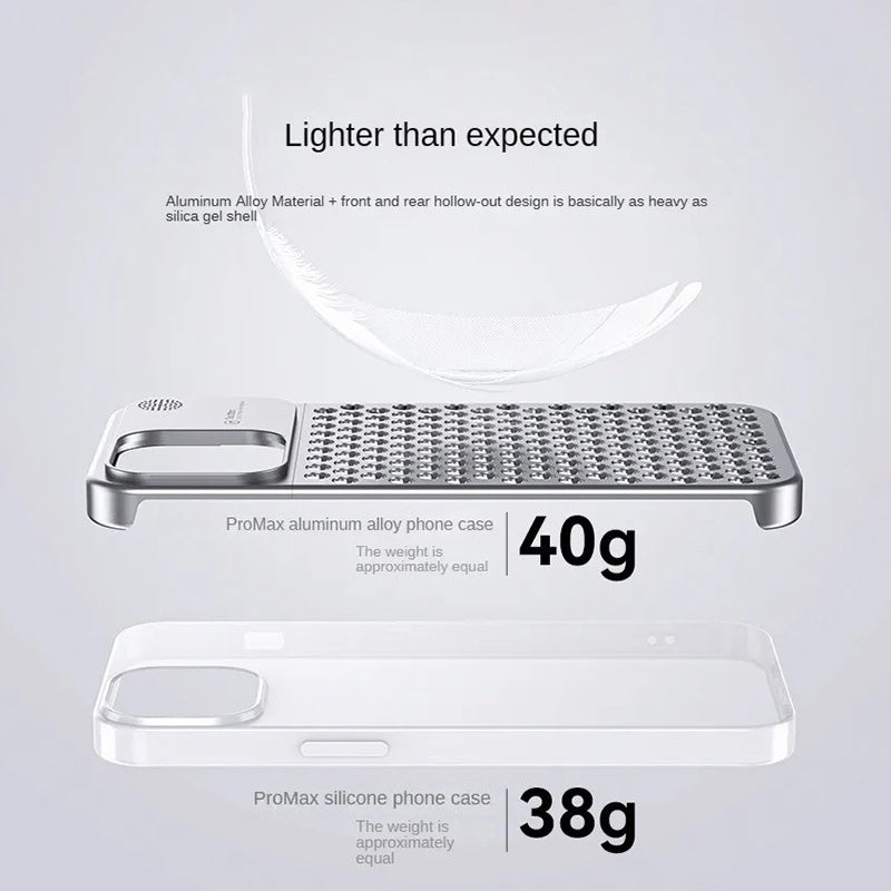 Aromatherapy Mobile Phone Case iphone  Aluminum Alloy Anti-drop Heat Dissipation