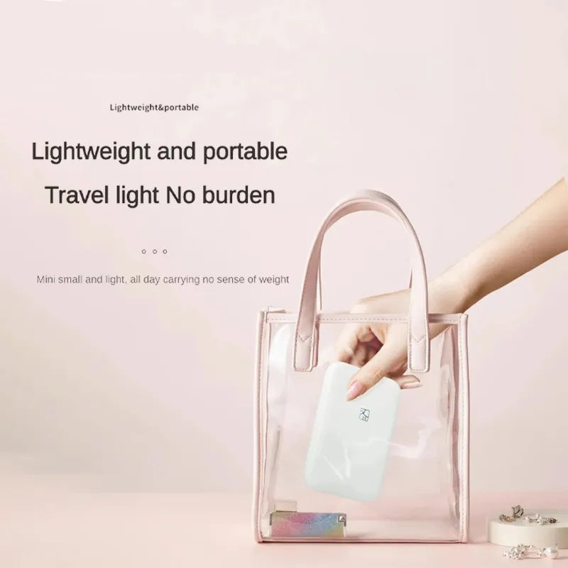 G-OUSSVE Portable mini color photo printer that fits in your pocket, perfect for printing photos directly from your phone on the go
