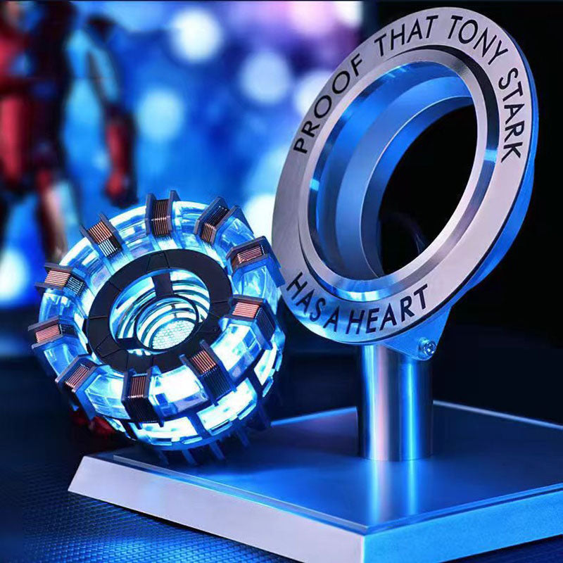 G-OUSSVE Iron Man Mark II alloy reactor heart hand model toy light