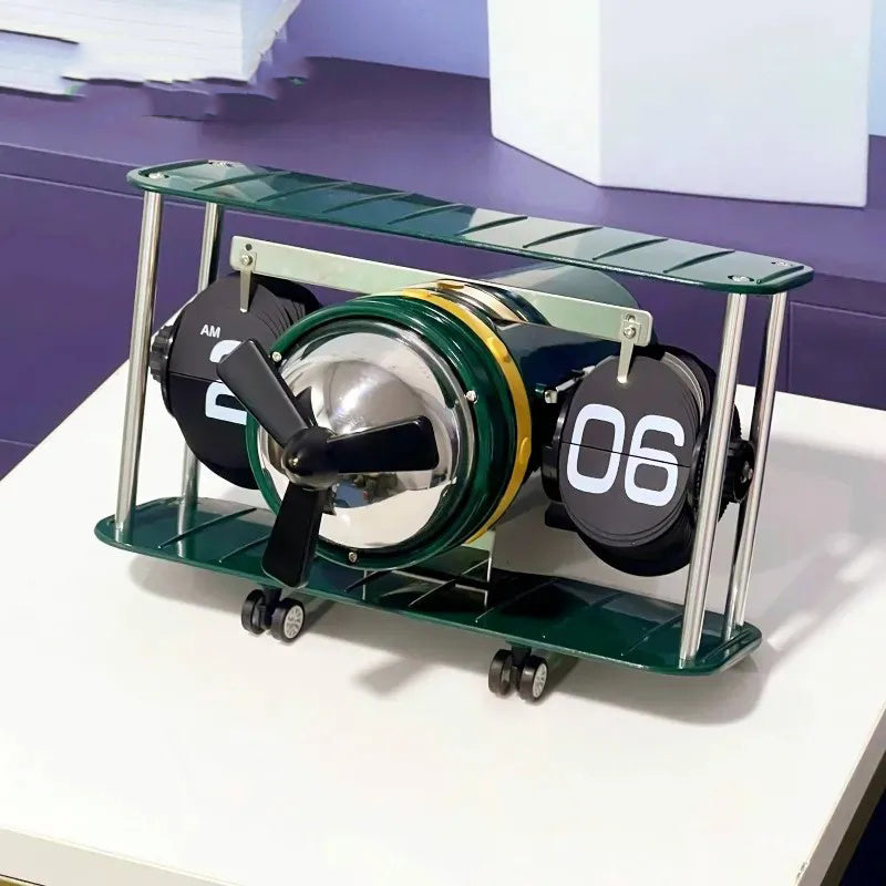 Automatic Page Flipping Mechanical Clock Balance Calendar European Creative Gateway Internet Celebrity Desktop Decoration