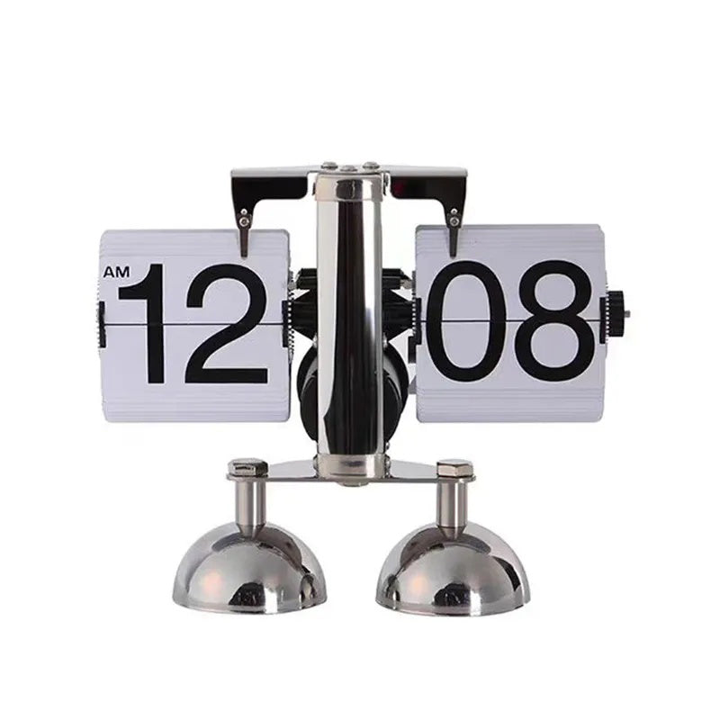 Automatic Page Flipping Mechanical Clock Balance Calendar European Creative Gateway Internet Celebrity Desktop Decoration