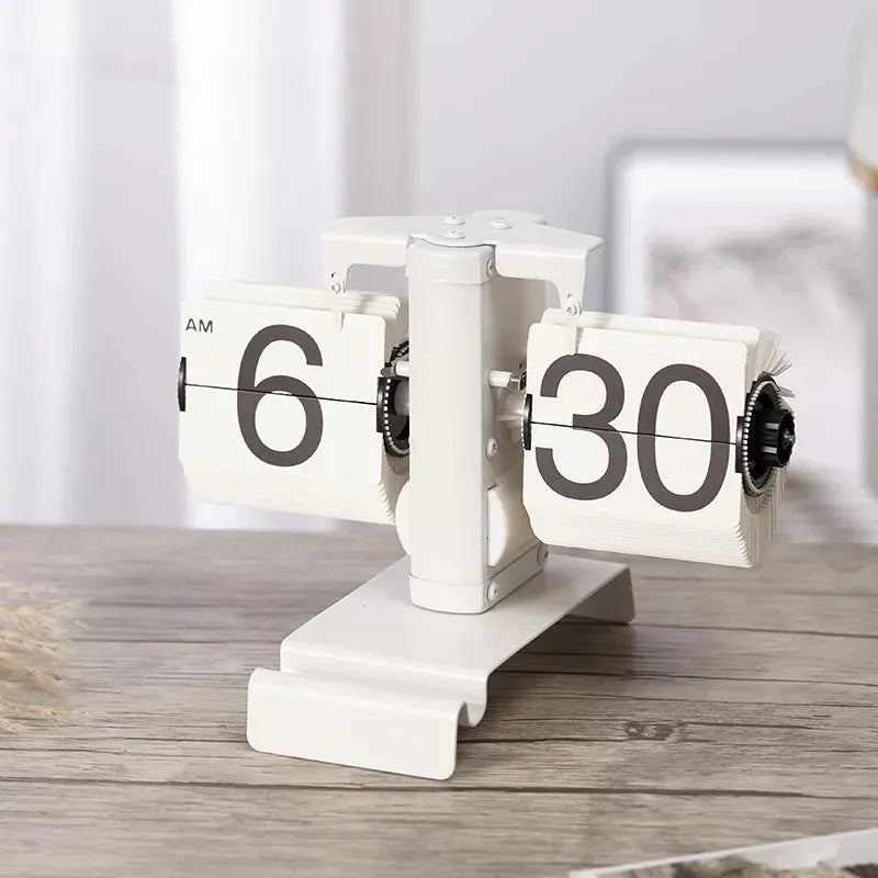 Automatic Page Flipping Mechanical Clock Balance Calendar European Creative Gateway Internet Celebrity Desktop Decoration