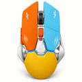 G-OUSSVE Rechargeable 2.4G Wireless Gaming Mouse, 3 DPI Levels, Orange Blue