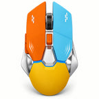 G-OUSSVE Rechargeable 2.4G Wireless Gaming Mouse, 3 DPI Levels, Orange Blue