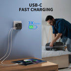 Universal Travel Adapter with USB-C & USB Ports