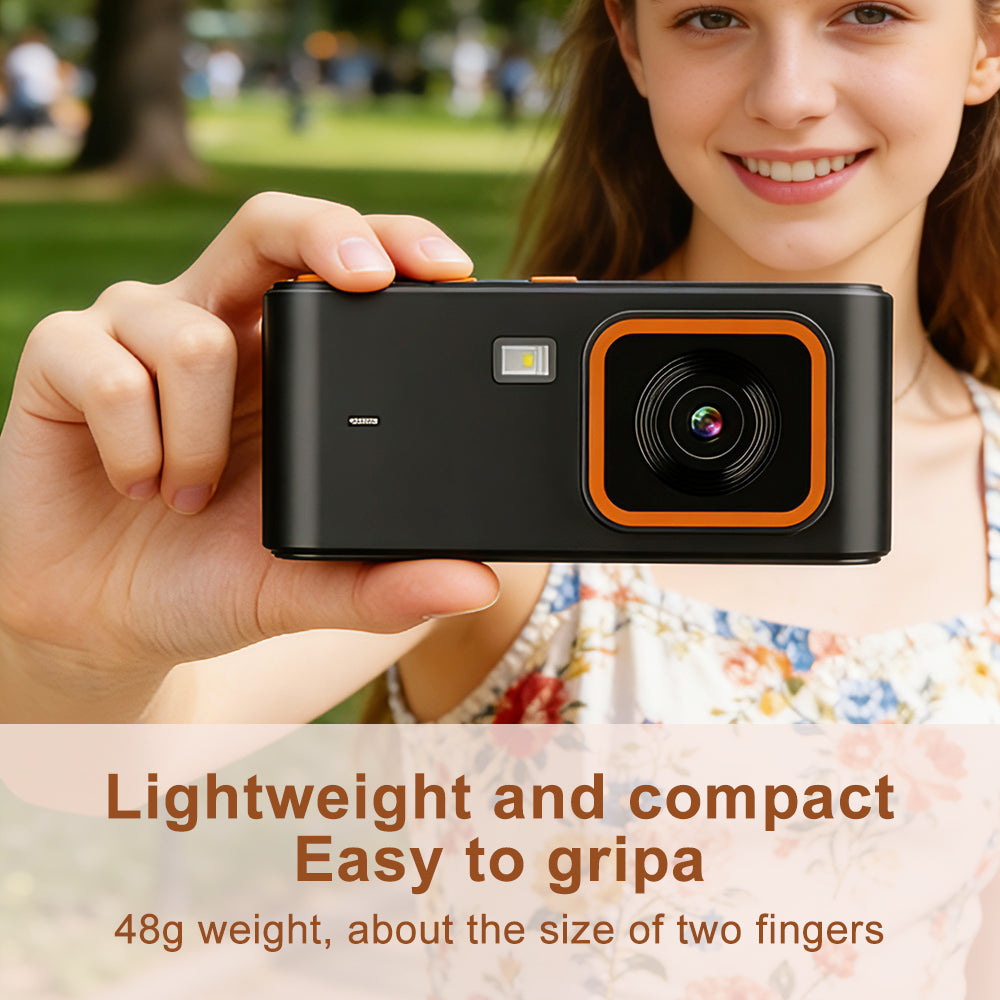 G-OUSSVE Retro CCD Digital Camera, 12MP Sony Sensor, 1080P HD Video, 1.47" IPS Screen, 8 Vintage Filters, USB OTG Phone Transfer, 600mAh Rechargeable Pocket Camera