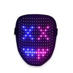 G-OUSSVE LED Halloween mask with app control, glowing face mask, face-changing sensor, party, ball, and bar atmosphere prop