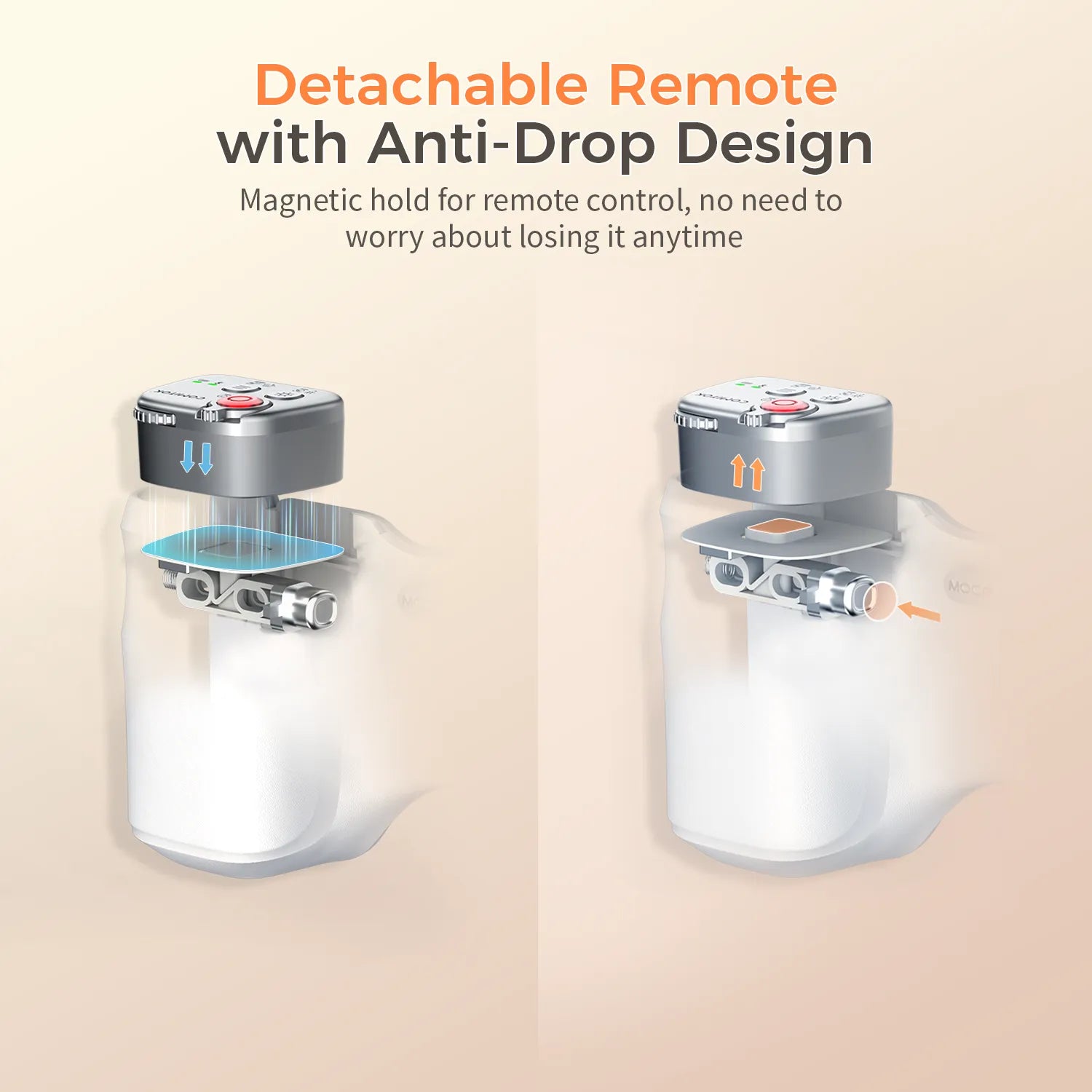 Magnetic Handheld Grip Phone Stand Camera Assistant with LED Fill Light, Magnetic Ring and Phone Case, Compatible with iOS 26/iOS 18/iOS 17, Ergonomic Grip, One-Tap Camera, Rechargeable Remote, Ideal for Photography Enthusiasts