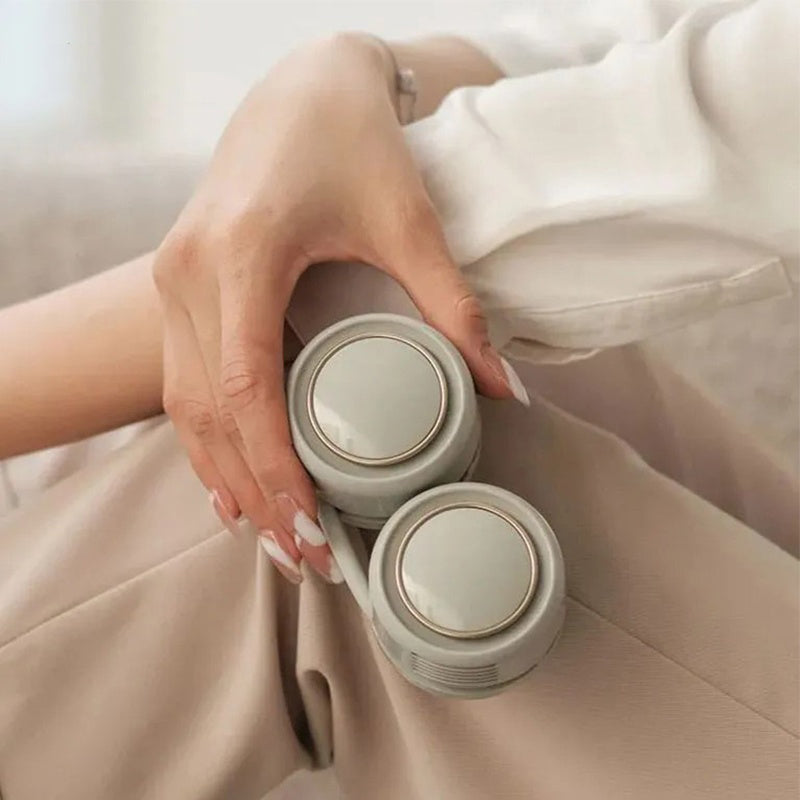 GIVBRO Foldable Neck Fan 3 Power Settings USB Rechargeable 1600mAh Battery Bladeless Fan for Outdoor Sports Travel