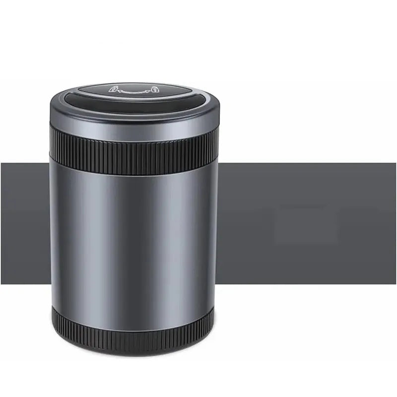 GIVBRO Car Ashtray With Light One-button Open Infrared Smokeless Ashtray With Lid Sealing Ring