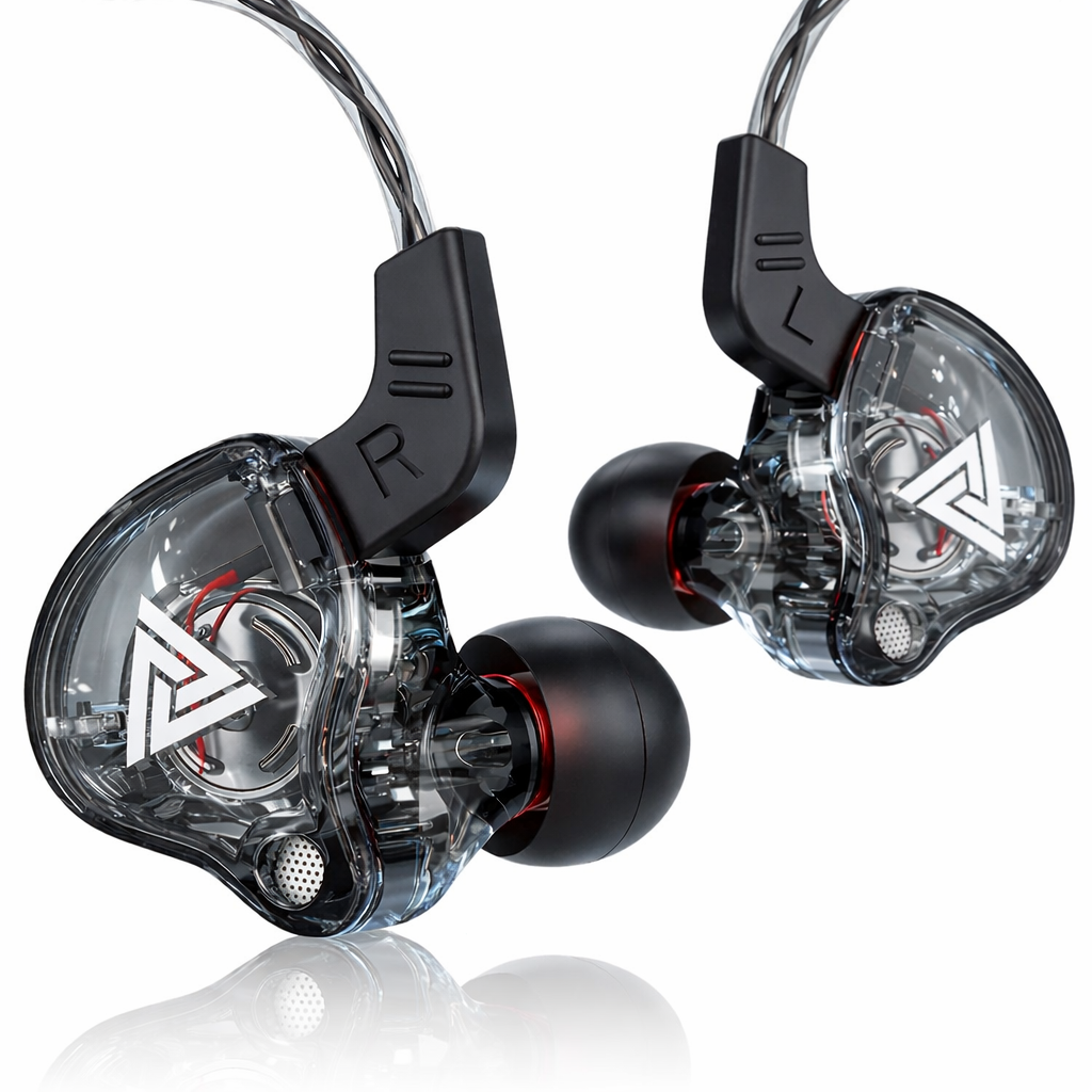 Portable Wired In-Ear Earphones with 8D HiFi Bass, Noise-Canceling Mic, Sweatproof for Gaming, PS/XBOX, Running & Gym, 3D Stereo Sound, Subwoofer Audio, In-Ear Monitor, High-Fidelity Wired Headphones