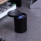 GIVBRO Car Ashtray With Light One-button Open Infrared Smokeless Ashtray With Lid Sealing Ring
