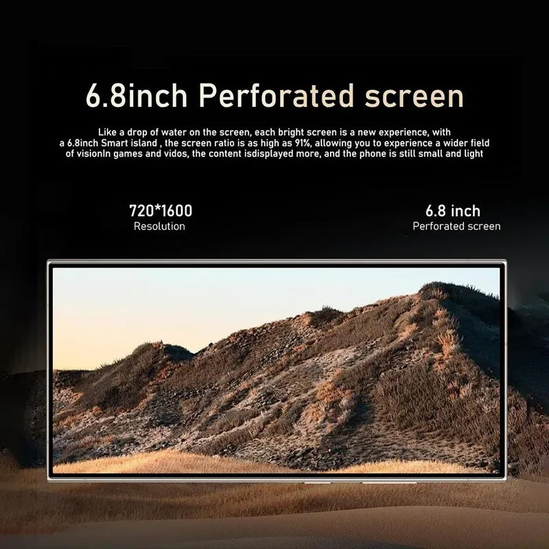 Android Smartphone, 6.8 Inch Large Screen 3+64GB ROM Dual SIM Phone, 20MP 4000mAh Battery Octa-core Processor Phone