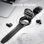 2-in-1 Smartwatch with HD Bluetooth Calling, 1.39-inch High-Definition Screen, Waterproof, and Ultra-Thin