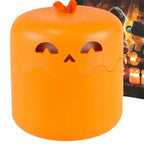 GIVBRO Pumpkin Night Light - Fun and Creative Gift, Ambiance Lamp. Rechargeable with Adjustable Brightness and Timer, Perfect LED Light for Halloween Decoration,Foldable Handheld Night Light Pumpkin Lantern for Halloween