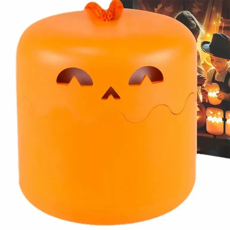 GIVBRO Pumpkin Night Light - Fun and Creative Gift, Ambiance Lamp. Rechargeable with Adjustable Brightness and Timer, Perfect LED Light for Halloween Decoration,Foldable Handheld Night Light Pumpkin Lantern for Halloween