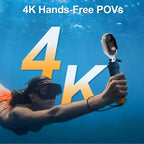1080P/4K Thumb Action Camera, Thumb POV Portable Body Cam, Tiny Size, Hands Free, Mount Anywhere Magnetic Sport DV, Bike Cycling, Pet, Vlogging Card Water Proof