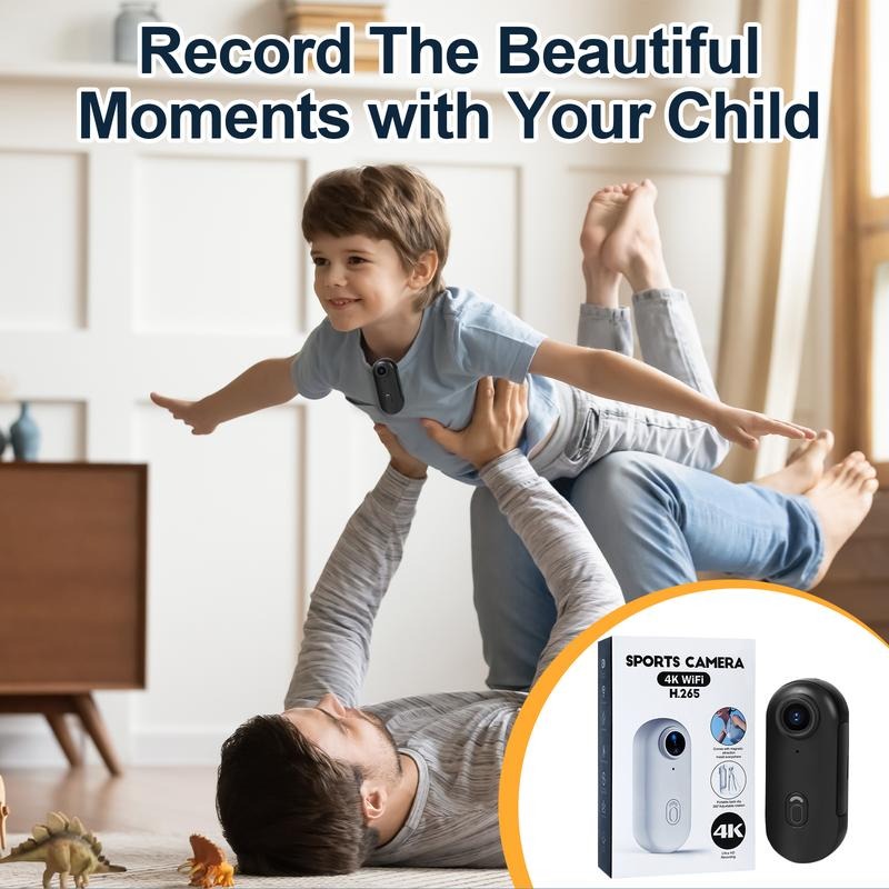 1080P/4K Thumb Action Camera, Thumb POV Portable Body Cam, Tiny Size, Hands Free, Mount Anywhere Magnetic Sport DV, Bike Cycling, Pet, Vlogging Card Water Proof