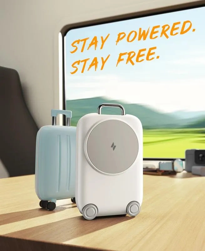 Traveling Fast Wireless Charging Station for Apple Devices, Magnetic 3 in 1 Travel MagSafe Charger Stand for iPhone 17 16 15 14 13 12 Pro Max Plus, Apple Watch& Air pods 4 3 2 Pro