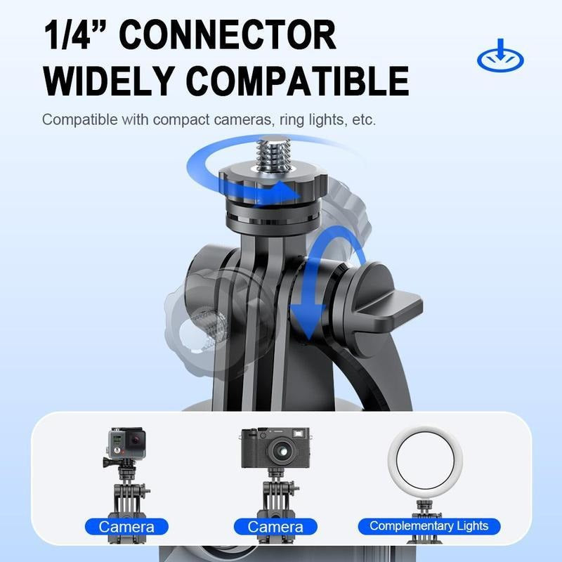 1.76m Tracking Function Automatic Pop-open Tripod Stand for Cell Phone, Detachable Phone Clip, Gesture Controls The Stable Tripod, Selfie Accessories