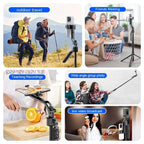 1.76m Tracking Function Automatic Pop-open Tripod Stand for Cell Phone, Detachable Phone Clip, Gesture Controls The Stable Tripod, Selfie Accessories