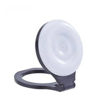 G-OUSSVE Magnetic Selfie Ring Light, Rechargeable LED Fill Light for iPhone&Camera, Smartphone Camera Handle, Video Photo Shooting Acccessory Compatible with Magsafe Phone Light Clip