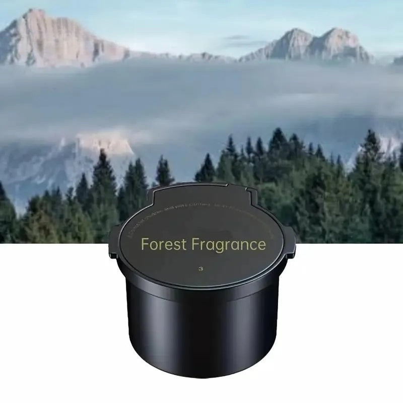 Rechargeable Smart Essential Oil Diffuser, Car Air Freshener with Auto On/Off and RGB Ambient LED Light for Vehicle & Room Aromatherapy Machine