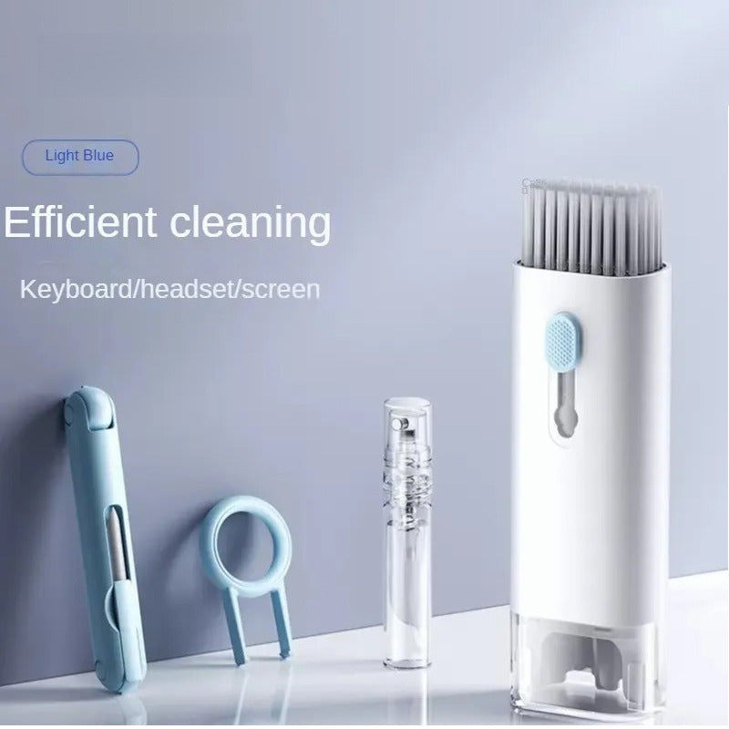 6-in-1 Keyboard Cleaner, Laptop Screen Cleaner, Electronic Cleaner Kit with Soft Keyboard Brush Keycap Puller for Airpod Laptop PC Monitor TV Earbud Phone Computer