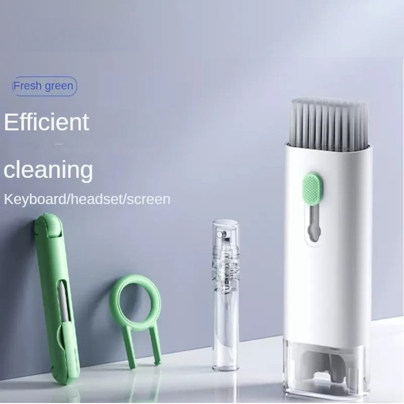 6-in-1 Keyboard Cleaner, Laptop Screen Cleaner, Electronic Cleaner Kit with Soft Keyboard Brush Keycap Puller for Airpod Laptop PC Monitor TV Earbud Phone Computer