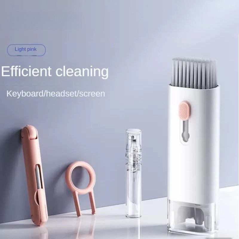 6-in-1 Keyboard Cleaner, Laptop Screen Cleaner, Electronic Cleaner Kit with Soft Keyboard Brush Keycap Puller for Airpod Laptop PC Monitor TV Earbud Phone Computer