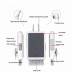 6-in-1 Keyboard Cleaner, Laptop Screen Cleaner, Electronic Cleaner Kit with Soft Keyboard Brush Keycap Puller for Airpod Laptop PC Monitor TV Earbud Phone Computer