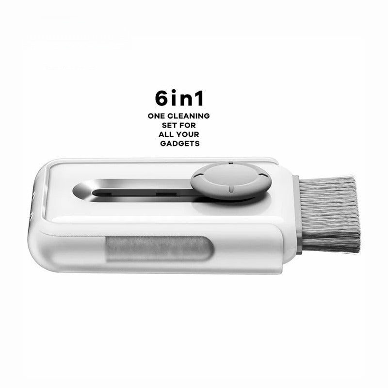 6-in-1 Keyboard Cleaner, Laptop Screen Cleaner, Electronic Cleaner Kit with Soft Keyboard Brush Keycap Puller for Airpod Laptop PC Monitor TV Earbud Phone Computer