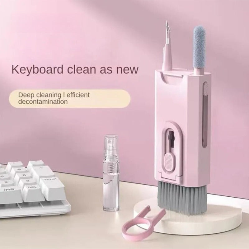 8-in-1 Electronics Cleaner Kit, Multifunctional Keyboard Cleaning Kit Tool for Earbuds/Phone/Laptop/PC Monitor/Camera/Watch