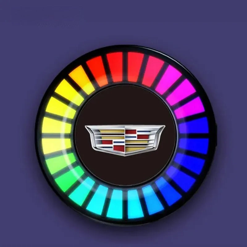 Car Aromatherapy Air Outlet, Car Atmosphere Light, Car Perfume 3D Pickup, RGB Voice-controlled Rhythm Light App control