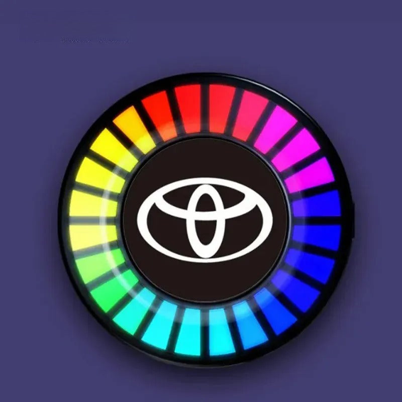 Car Aromatherapy Air Outlet, Car Atmosphere Light, Car Perfume 3D Pickup, RGB Voice-controlled Rhythm Light App control