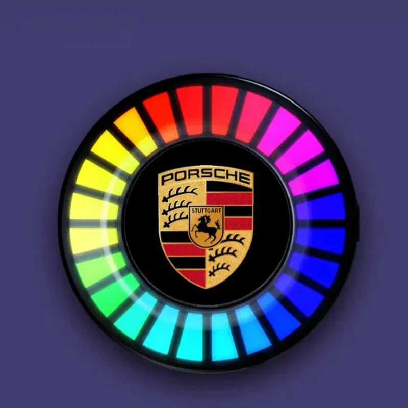 Car Aromatherapy Air Outlet, Car Atmosphere Light, Car Perfume 3D Pickup, RGB Voice-controlled Rhythm Light App control