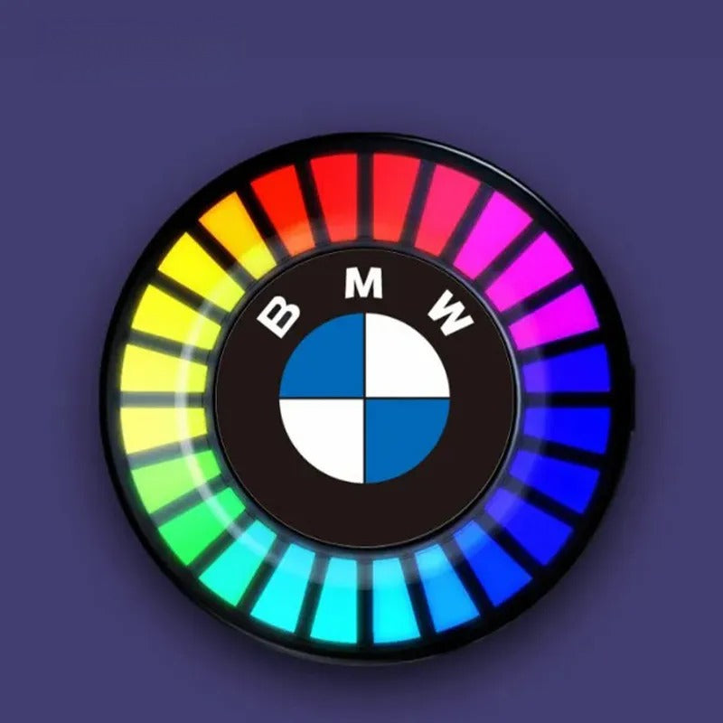 Car Aromatherapy Air Outlet, Car Atmosphere Light, Car Perfume 3D Pickup, RGB Voice-controlled Rhythm Light App control