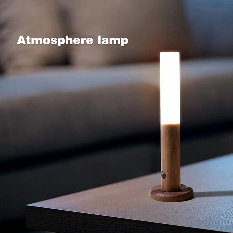 Magnetic Led Night Lamp Rechargeable Portable Motion Sensor Night Light No Plug USB Charge Wall Lamp for Hallway Bedroom Wardrobe Table Stairwell Cabinet Kitchen