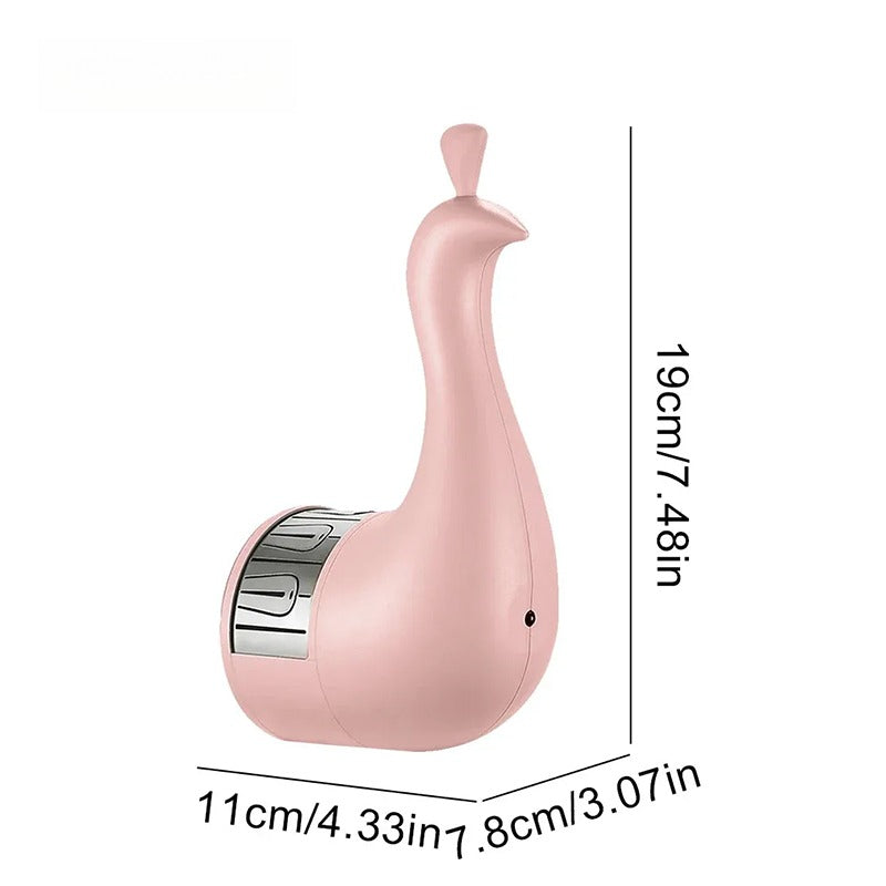 Peacock Lamp, Peacock Wall Light, 7 Color Ambient Projection Lamp with Remote Control, USB Charging Rainbow Peacock Nightlight, LED Wall Table Decor for Home Living Room Office