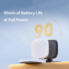 Magnetic Selfie Light for iPhone, Phone Light with a Mirror, Instant Attachment for MagSafe, for Selfies, Video Conference, Vibe P48 Black/White 4656/4933 Convenient Vlogging kit