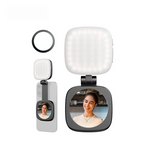 Magnetic Selfie Light for iPhone, Phone Light with a Mirror, Instant Attachment for MagSafe, for Selfies, Video Conference, Vibe P48 Black/White 4656/4933 Convenient Vlogging kit