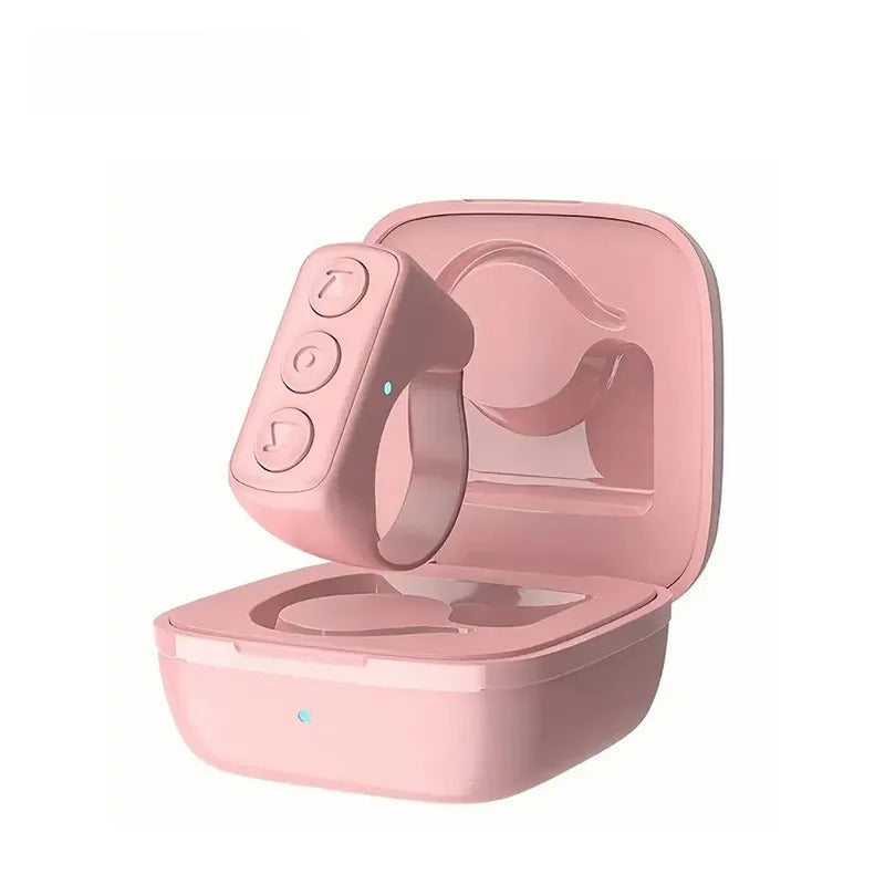 Wireless Remote Control Ring for Smartphones & Tablets& Kindle - Wireless Camera Selfie Stick, Multi-System Compatibility, Video & Music Control, Call Management