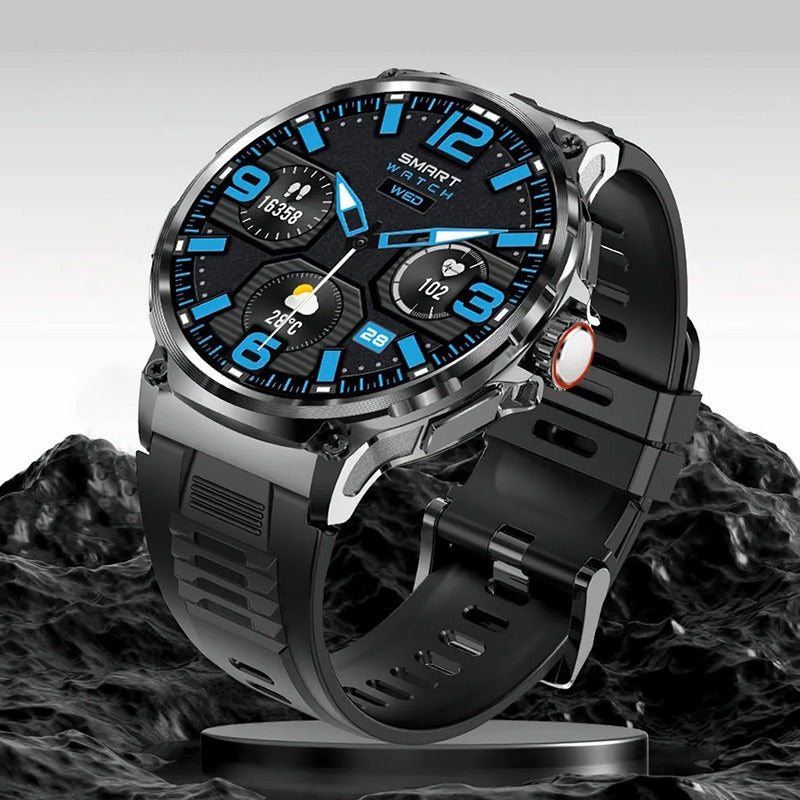 V69 Bluetooth Calling Smartwatch: 360*360 Large Screen, Heart Rate and Blood Oxygen Monitoring, Multi-Sport Modes