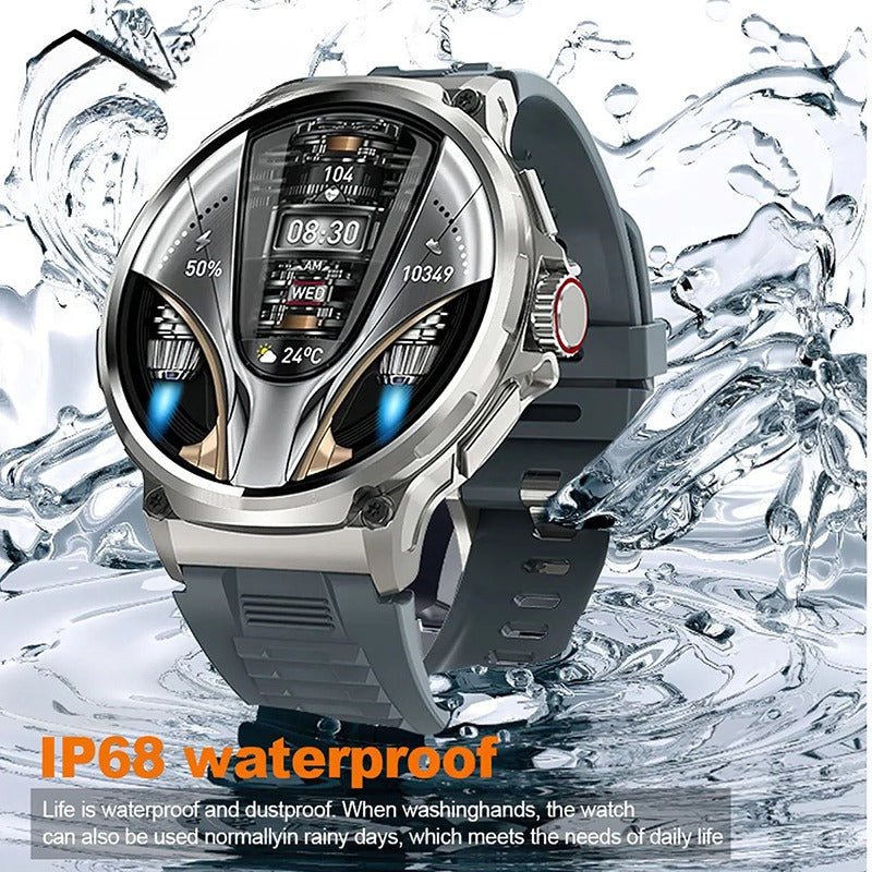 V69 Bluetooth Calling Smartwatch: 360*360 Large Screen, Heart Rate and Blood Oxygen Monitoring, Multi-Sport Modes