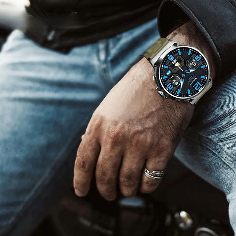 V69 Bluetooth Calling Smartwatch: 360*360 Large Screen, Heart Rate and Blood Oxygen Monitoring, Multi-Sport Modes