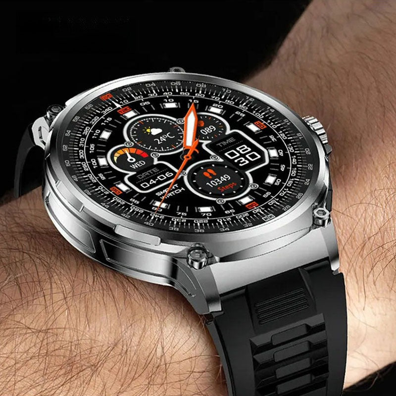 V69 Bluetooth Calling Smartwatch: 360*360 Large Screen, Heart Rate and Blood Oxygen Monitoring, Multi-Sport Modes