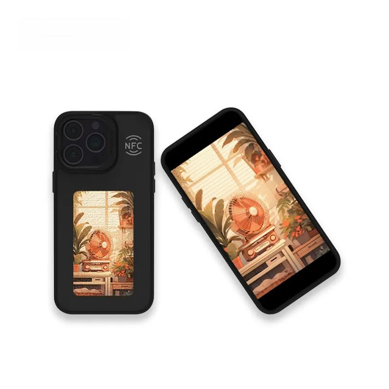 Stylish iPhone Case with E-Ink Screen and Changing Patterns