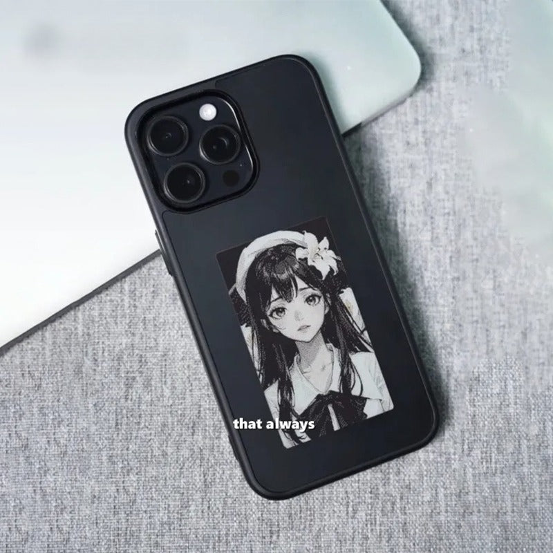 Stylish iPhone Case with E-Ink Screen and Changing Patterns