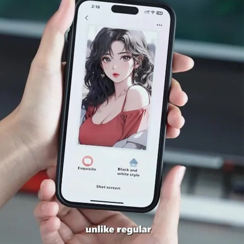 Stylish iPhone Case with E-Ink Screen and Changing Patterns